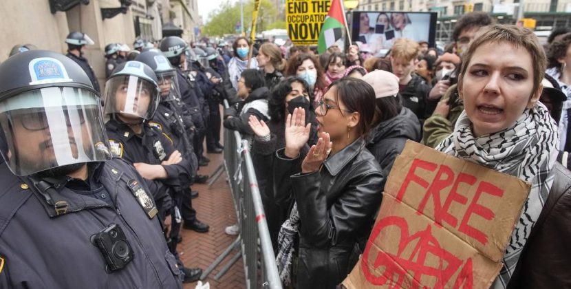 Policía de NY arresta a más de 100 manifestantes propalestinos en la Universidad de Columbia