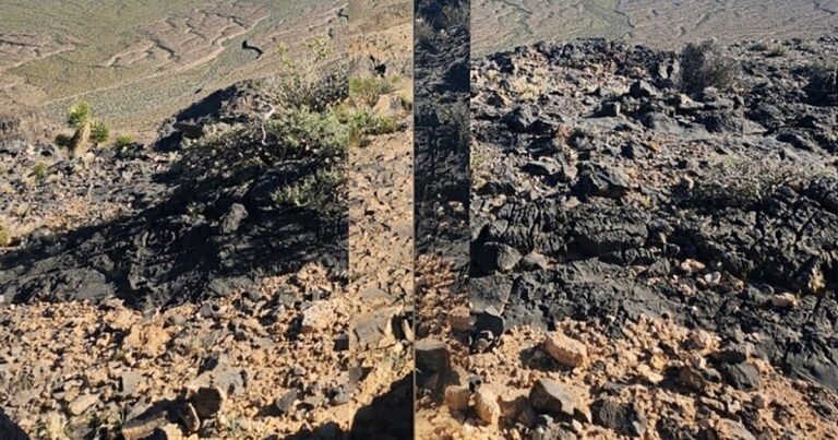 Retiran misterioso monolito brillante de reserva natural montañosa en las afueras de Las Vegas