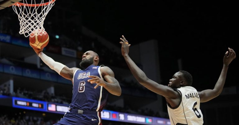 Estados Unidos sufre para ganarle a Sudán del Sur