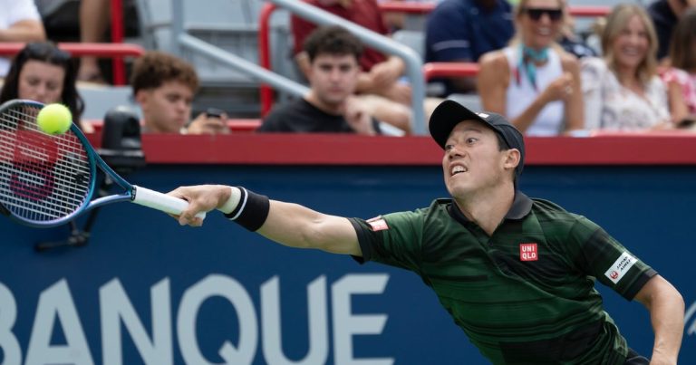 Nishikori consigue su primera victoria en un Masters en 3 años al superar a Michelsen en Montreal