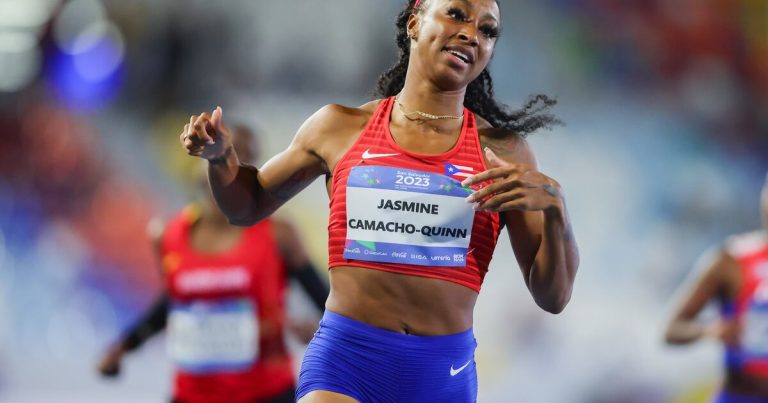 ¿Cuándo y a qué hora es la primera carrera de Jasmine Camacho Quinn en París?
