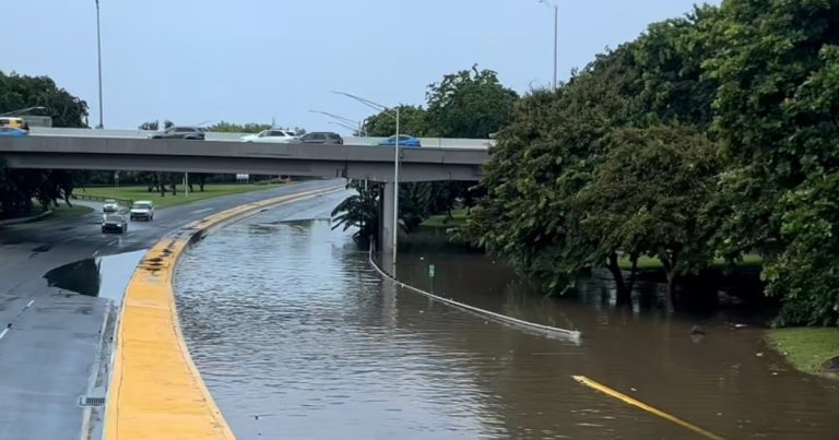 VIDEOS: Fuertes lluvias del sábado inundan varias carreteras de la zona metropolitana