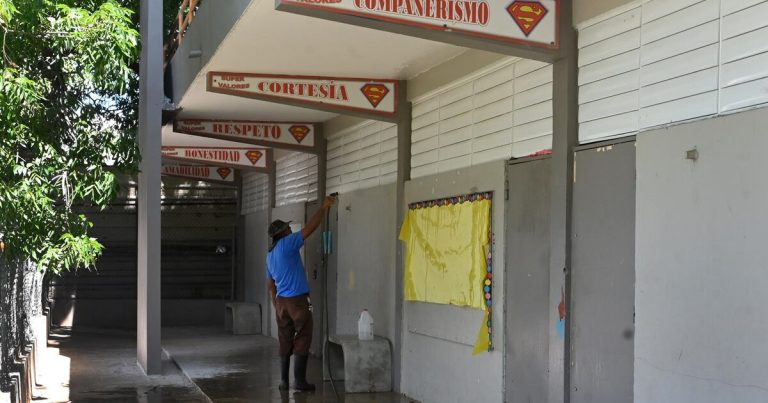 Escuelas retrasan su inicio a clases para que se terminen trabajos de reparación