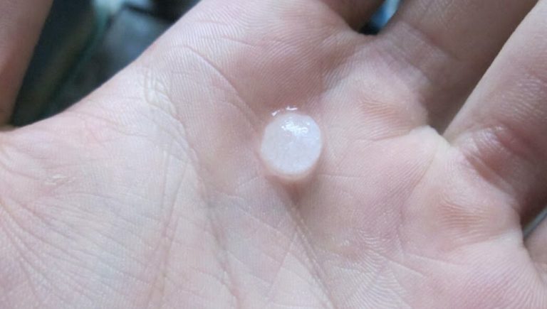 Granizo que cayó en Moca fue del “tamaño de un guisante”, según Meteorología