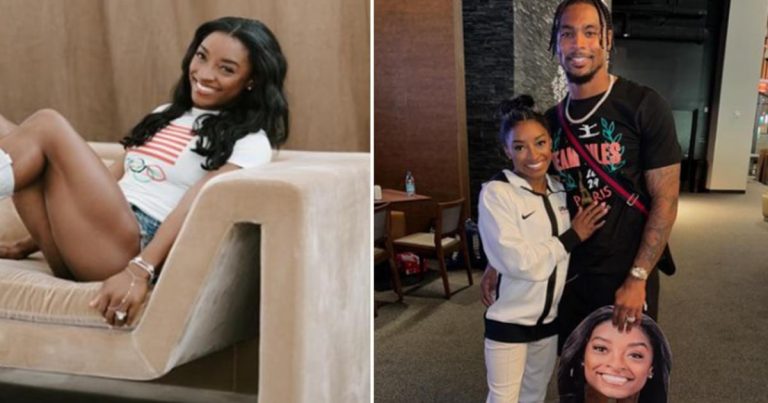 “Déjanos en paz”, Simone Biles respondió a críticas porque su esposo usó su medalla olímpica