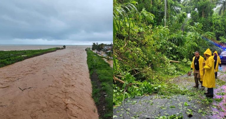 Se reportan deslizamientos de terreno, árboles y postes caídos e inundaciones en el oeste de la Isla