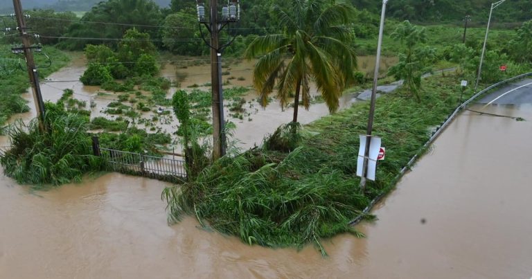 ¿Cuánta es la cantidad de lluvia que ha caído por municipio tras paso de Ernesto?