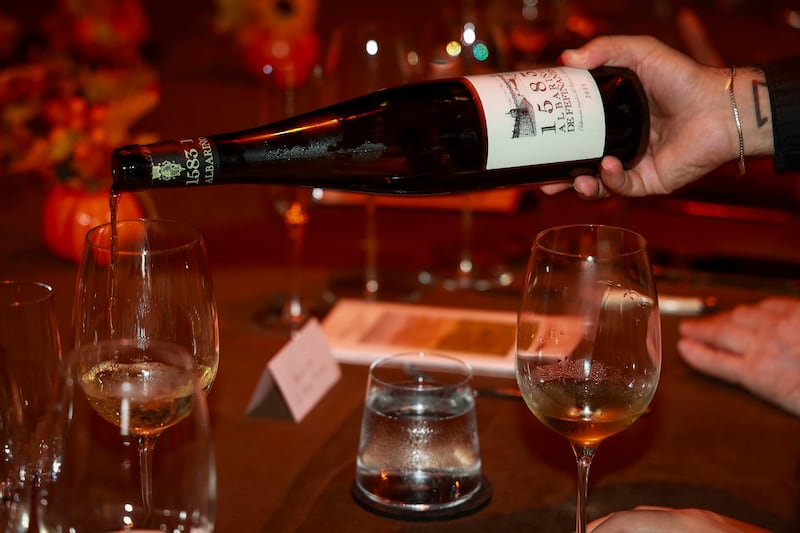 Almuerzo con la prensa.