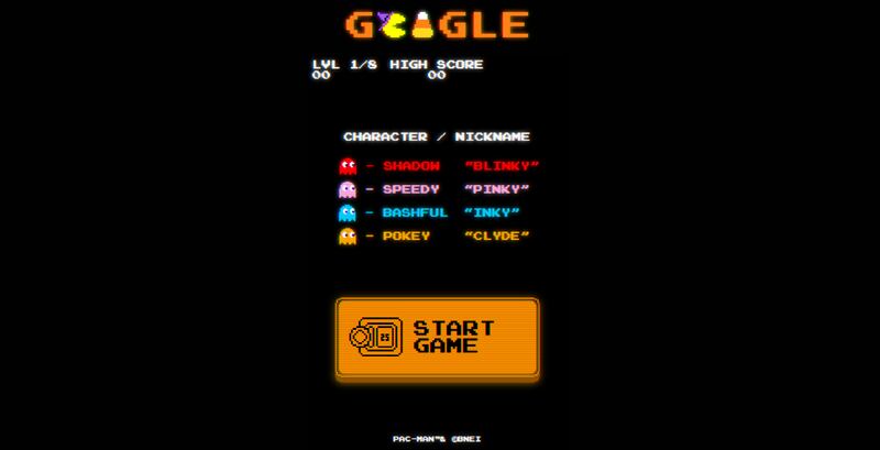 Doodle - Google - Pac-Man