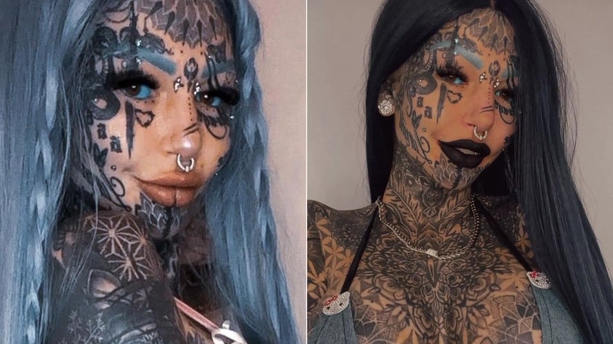 Amber Luke, “la mujer más tatuada de Australia"