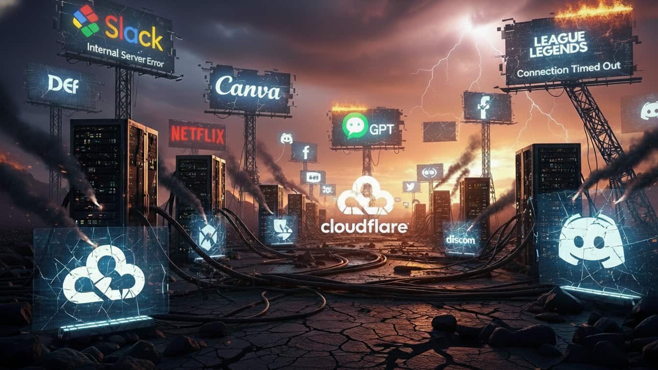 Falla en Internet, por culpa de Cloudflare - Whisk/FW