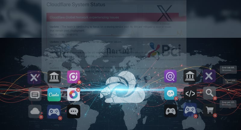 El colapso de un solo proveedor de infraestructura (Cloudflare) demuestra cuán vulnerable es la economía digital ante fallos técnicos únicos.