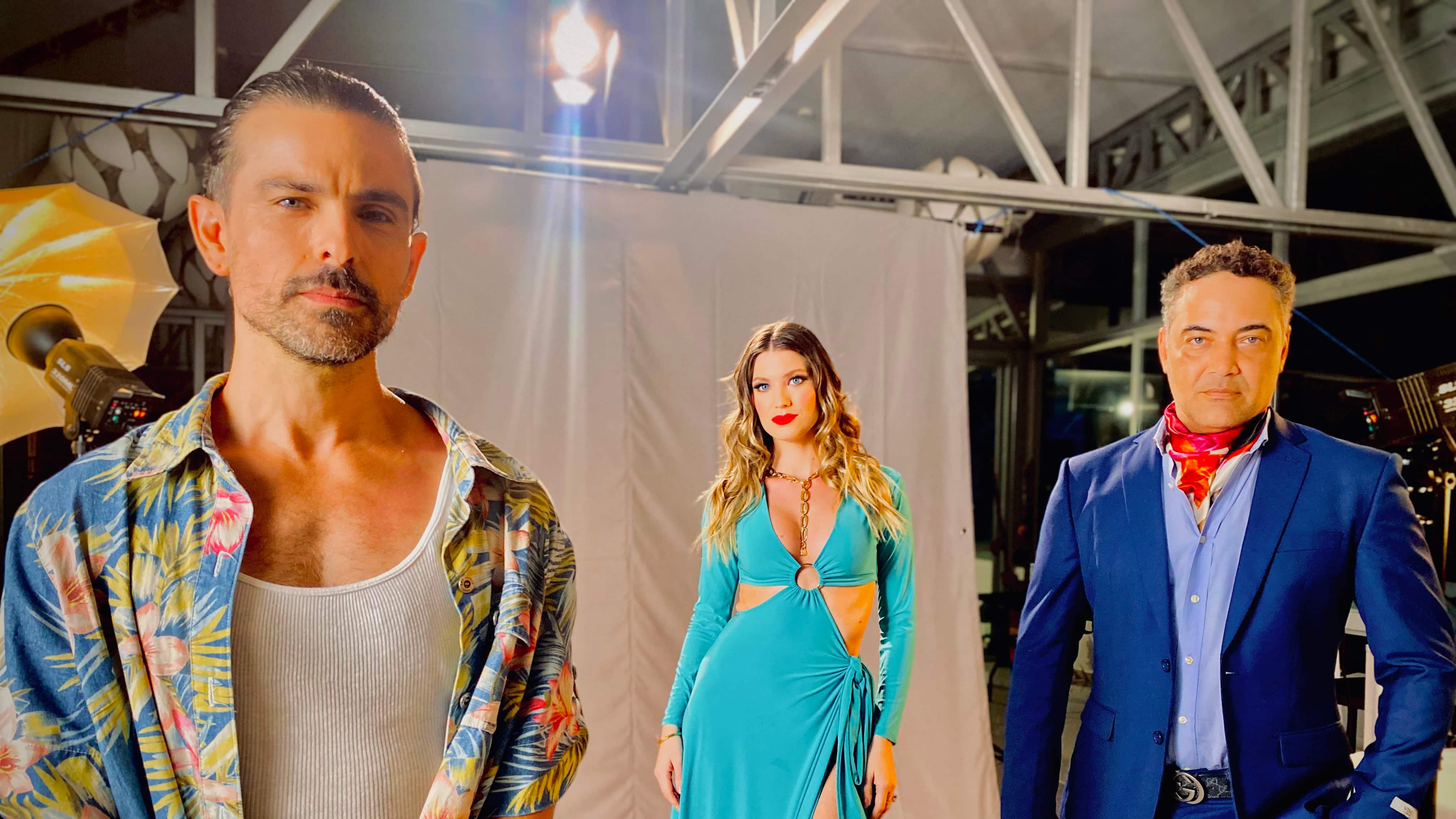 Jorge Luis Moreno, Oxana Rivera y José Brocco.