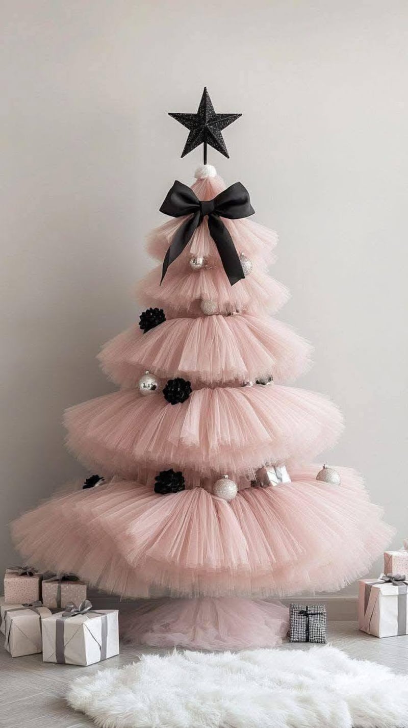 Árbol de Navidad de tul