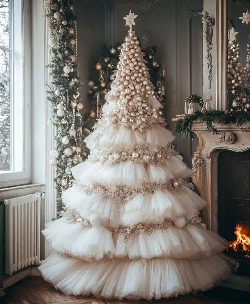 Árbol de Navidad de tul