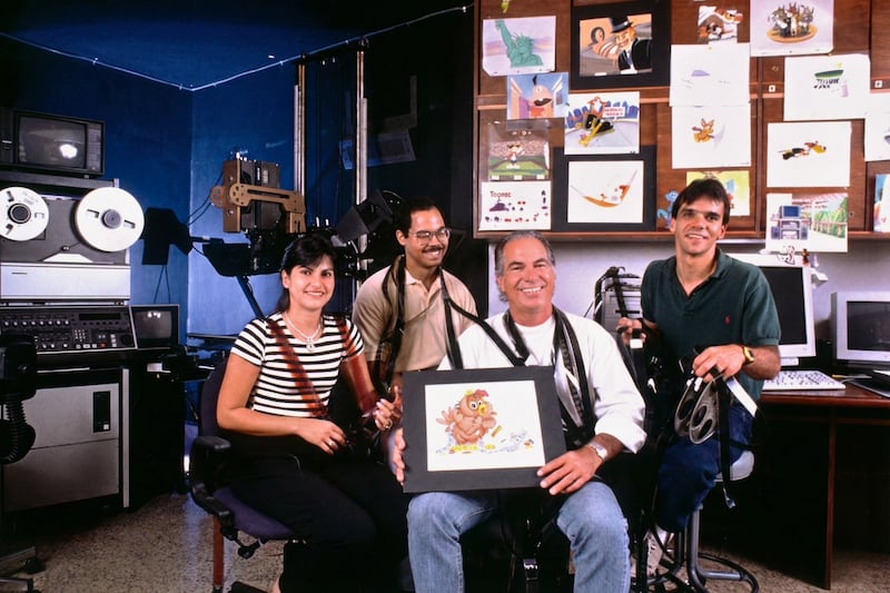 Karen, Héctor Virella, Francisco "Paco" López y Robert Pérez.