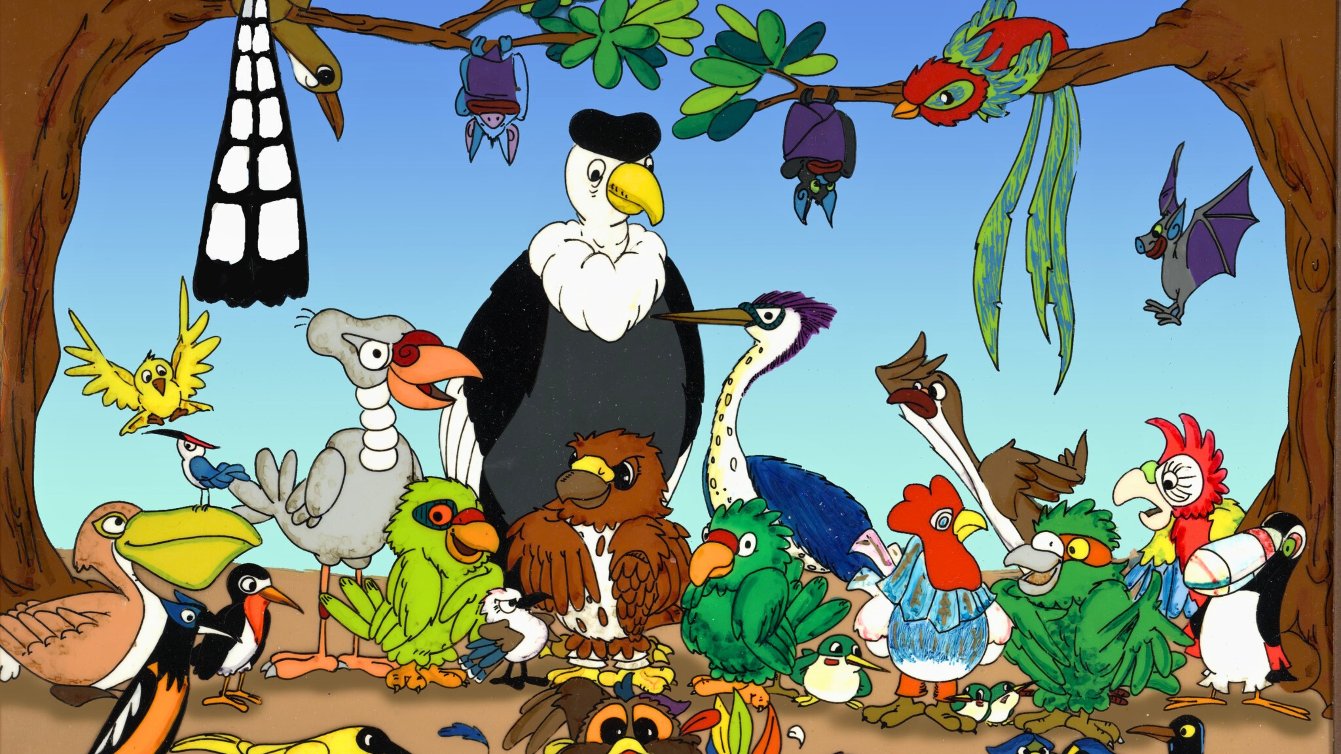 Fotograma de la película animada "Las Plumas del Múcaro" (1989), dirigida por Francisco "Paco" López.