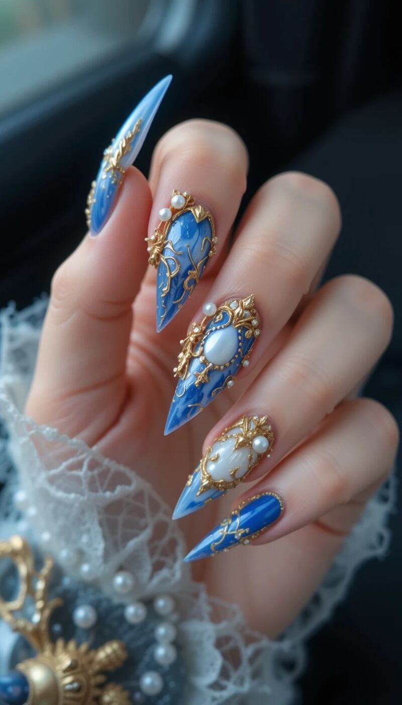 Las uñas ‘barroco’ son la tendencia original y atrevida para quienes buscan destacar.