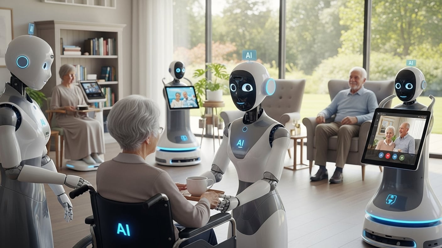 No es ciencia ficción: Los robots con IA ya son los nuevos cuidadores de la tercera edad