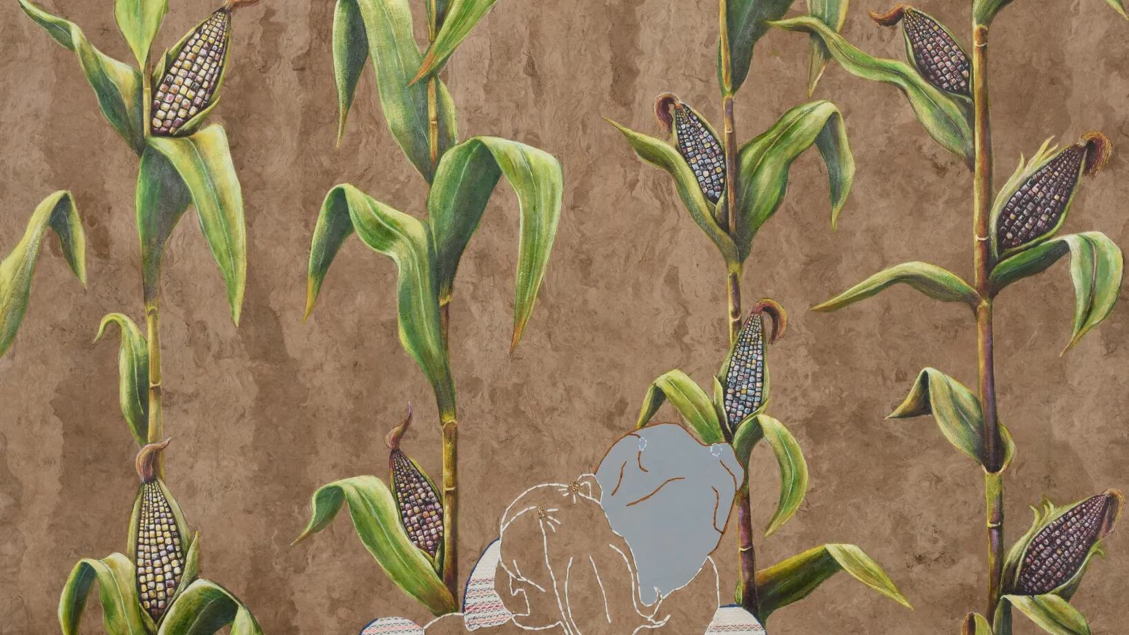 La artista mexicana Arleene Correa Valencia da vida a historias profundamente personales y políticas a través de obras de arte de técnica mixta. Fotos: Galería Fridman de Nueva York / Arleene Correa.