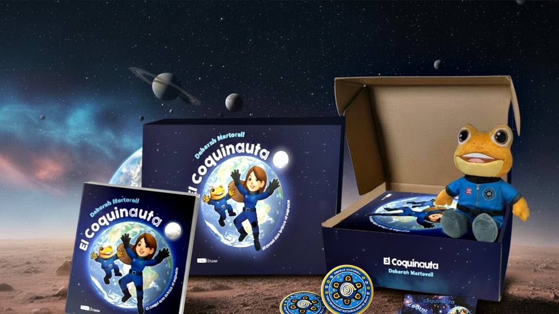 'El Coquinauta: el coquí que brincó al espacio'.