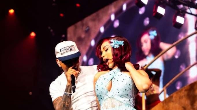 Ozuna y Cardi B en el 'Little Miss Drama Tour'.